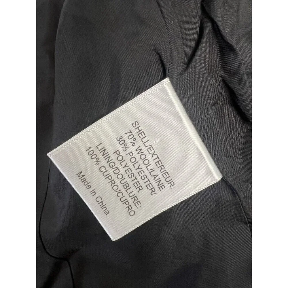 Tory Burch Black Wool Blend Blazer Small Sz 4 Office Siren Designer Chic